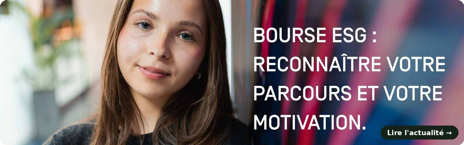 Bourse ESG : jusqu'à 1000€ pour votre parcours