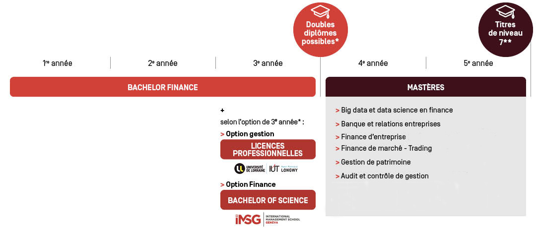 Bachelor schéma d'études Bachelor schéma d'études