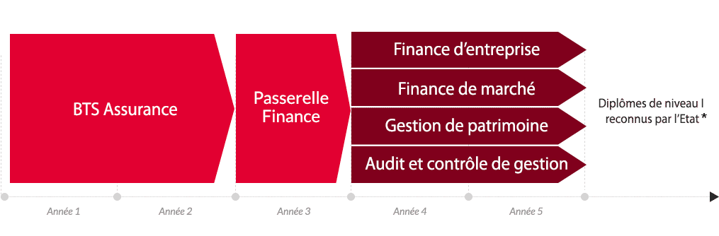 BTS assurance - Parcours d'étude