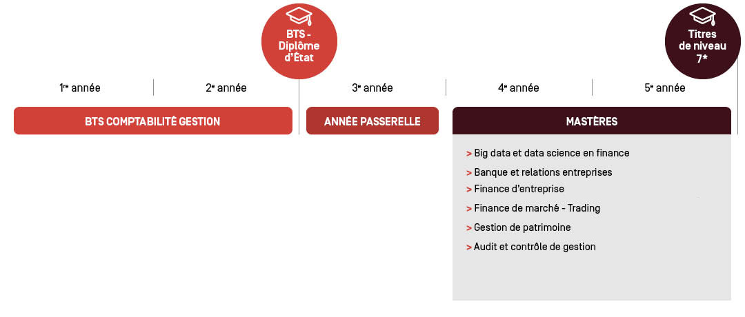 BTS CG schéma d'études