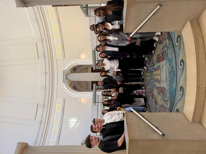 Les élèves au musée de la Banque d'Angleterre