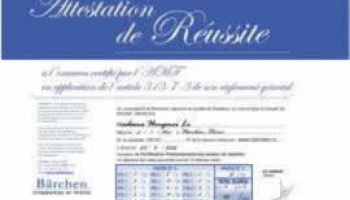 Ecole de Commerce et certification AMF : Bravo Hongmei avec 92% à l'examen