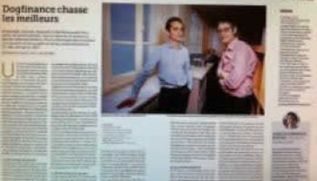Le magazine "L'Entreprise" consacre un article à Dogfinance, une start-up créée par trois diplômés de l'ESGF